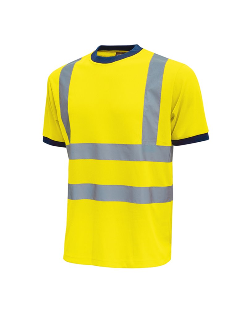 Pack 3 T-shirt alta visibilitA' Tg M giallo fluo Mist U-Power