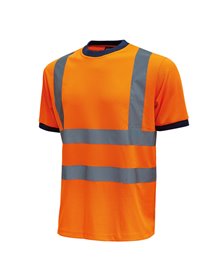 Pack 3 T-shirt alta visibilitA' Tg M arancio fluo Mist U-Power