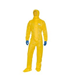 Tuta di protez. da rischio chimico DT300 Tg M giallo Deltachem