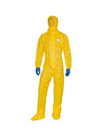 Tuta di protez. da rischio chimico DT300 Tg XXL giallo Deltachem