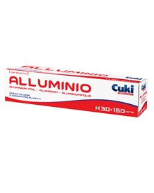 Roll alluminio H300mm x 150mt in astuccio con seghetto Cuki Professional