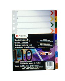 Divisori Mylar Numerici 10 posizioni Rexel