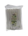50 Coltelli bianchi in CPLA Dopla Green art. 03885