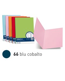 50 cartelline semplici LUCE 200gr 25x34cm blu cobalto FAVINI