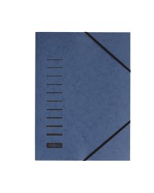Cartellina blu con elastico in cartoncino A4 PAGNA