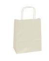 25 SHOPPERS CARTA KRAFT 22X10X29CM TWISTED AVORIO