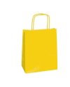 25 SHOPPERS CARTA KRAFT 22X10X29CM TWISTED GIALLO