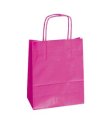 25 SHOPPERS CARTA KRAFT 22X10X29CM TWISTED MAGENTA