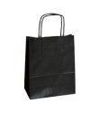 25 SHOPPERS CARTA KRAFT 36x12x41cm TWISTED nero