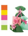 50 BUSTE REGALO IN PPL PERLA MAT 40x65cm assortimento 5 colori