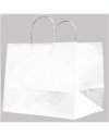 25 SHOPPERS CARTA KRAFT 32X20X33CM TWISTED LARGE BIANCO