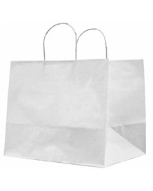 25 SHOPPERS CARTA KRAFT 32X20X33CM TWISTED LARGE AVORIO