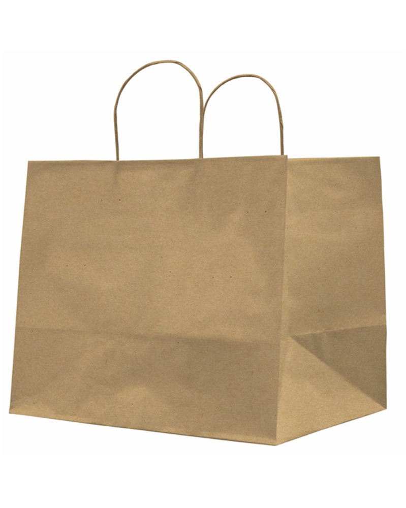 25 SHOPPERS CARTA KRAFT 32X20X33CM TWISTED LARGE AVANA