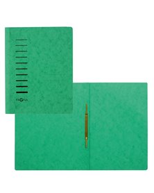 Cartellina verde in cartone con pressino fermafogli A4 PAGNA
