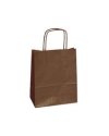 25 shoppers carta kraft 22x10x29cm twisted marrone