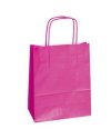 25 shoppers carta kraft 14x9x20cm twisted magenta