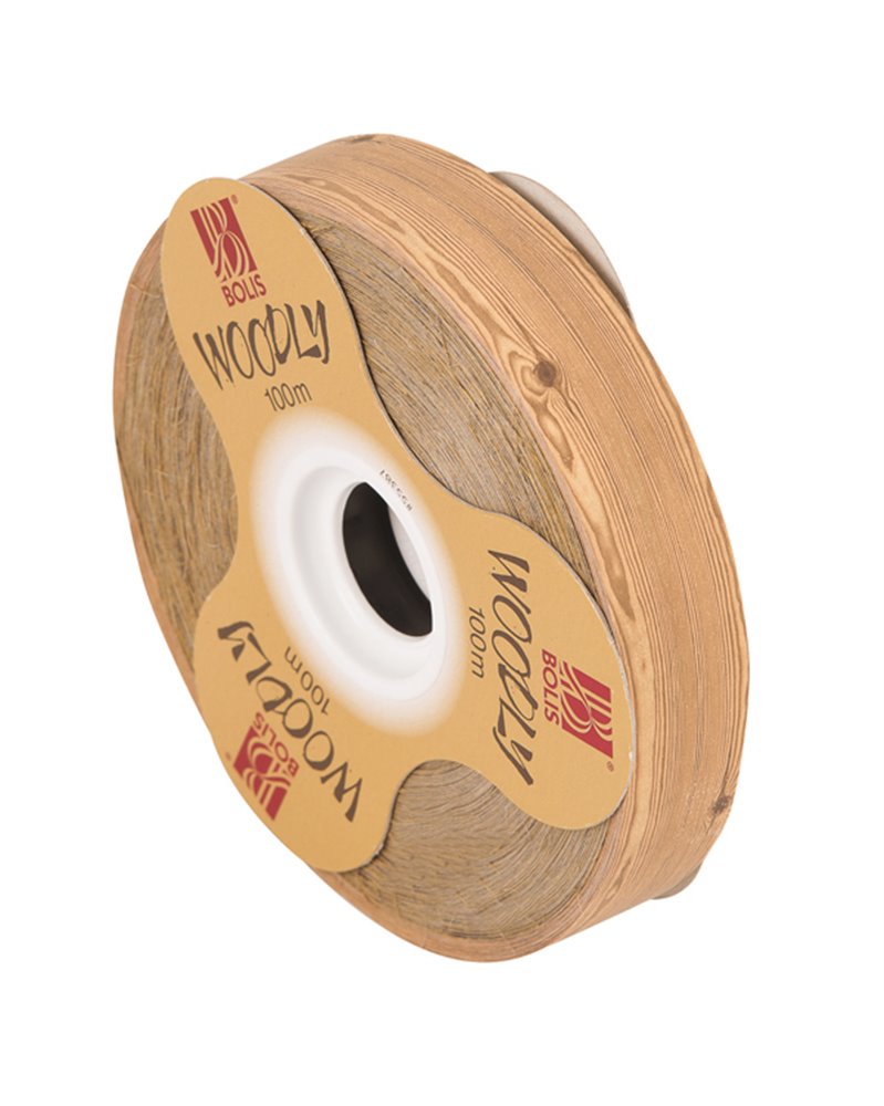 Rotolo nastro Woodly Legno goffrato 24mmx100mt Bolis