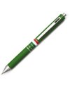 Penna sfera scatto multifunzione QUADRA fusto verde gommato Italia OSAMA
