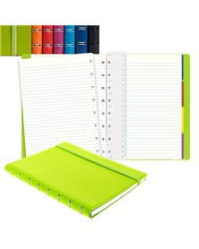 Notebook Pocket f.to 144x105mm a righe 56 pag. rosso similpelle Filofax