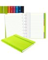 Notebook f.to A5 a righe 56 pag. nero similpelle Filofax