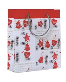 Shopper regalo SHABBY CHIC CHRISTMAS 30x36x12cm Kartos