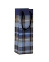Shopper regalo SCOZZESE BLU 12x35x10cm Kartos