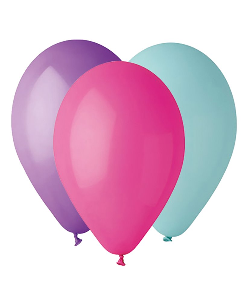 Busta 16 palloncini in lattice Ã˜30cm colori assortiti Big Party