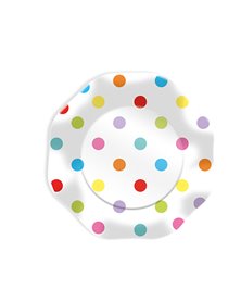 10 piatti Pois multicolor Ã˜18cm Big Party