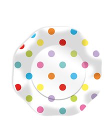10 piatti Pois multicolor Ã˜23cm Big Party