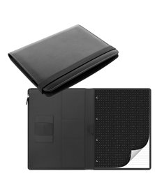 Portablocco Metropol 32x24,5x2,6cm nero similpelle Filofax