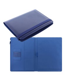 Portablocco Metropol 32x24,5x2,6cm similpelle navy chiusura elastico Filofax