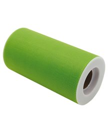 Tulle in rotolo 12,5cmx25mt verde Big Party