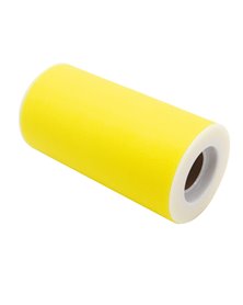 Tulle in rotolo 12,5cmx25mt giallo Big Party