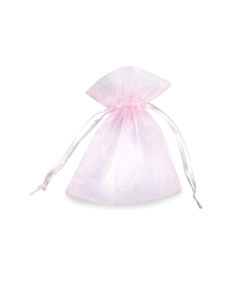 20 Sacchetti organza Milly 8,5x10cm rosa