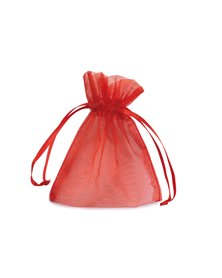 20 Sacchetti organza Milly 8,5x10cm rosso