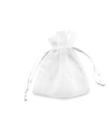 20 Sacchetti organza Milly 12,5x17cm bianco