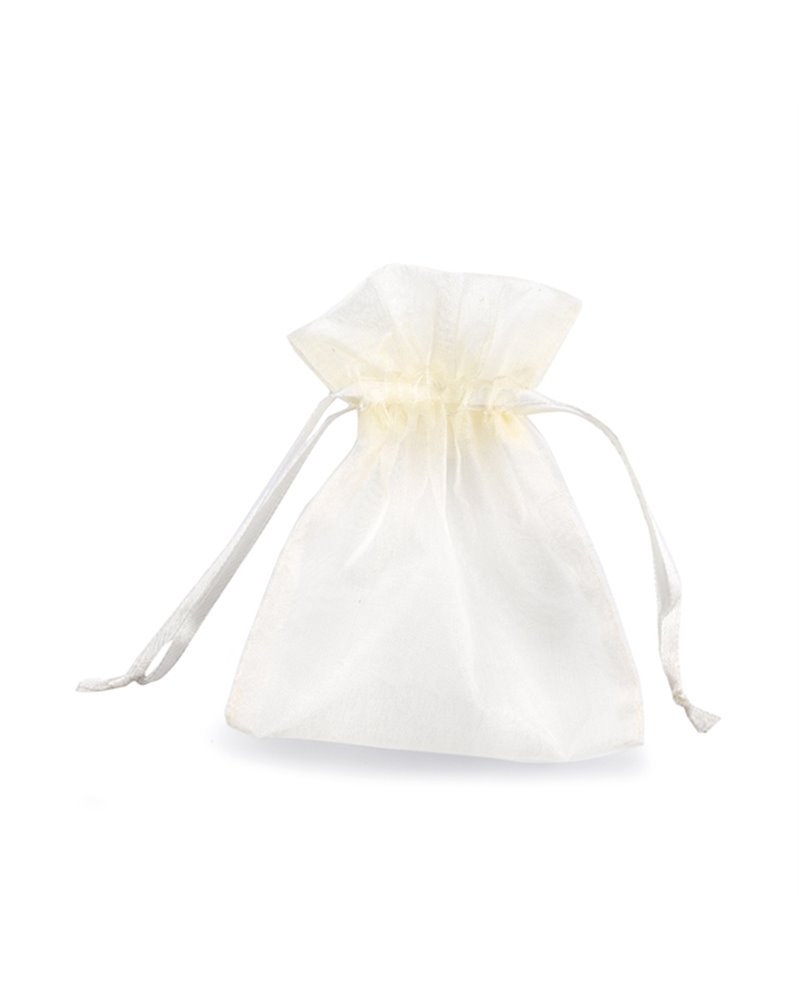 20 Sacchetti organza Milly 12,5x17cm avorio