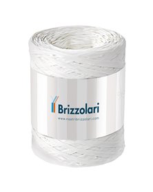 Rafia sintetica 6802 5mmx200mt colore bianco 01 Brizzolari