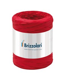 Rafia sintetica 6802 5mmx200mt colore rosso 07 Brizzolari