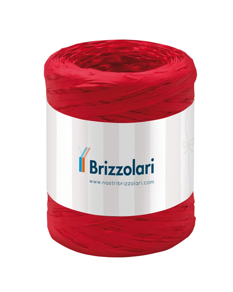 Rafia sintetica 6802 5mmx200mt colore rosso 07 Brizzolari