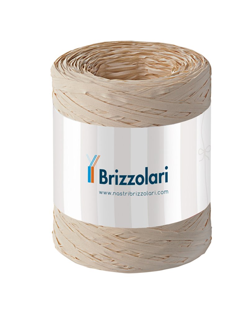 Rafia sintetica 6802 5mmx200mt colore naturale 40 Brizzolari Rafia sintetica 6802 5mmx200mt colore naturale 40 Brizzolari