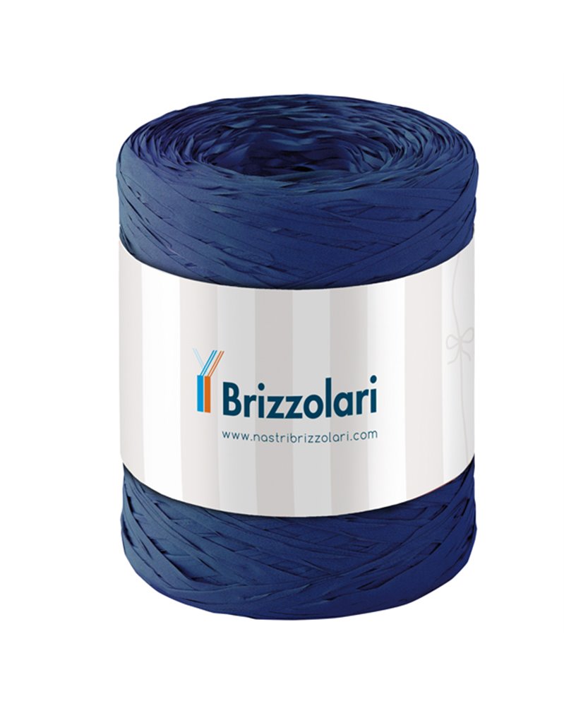 Rafia sintetica 6802 5mmx200mt colore blu scuro 37 Brizzolari Rafia sintetica 6802 5mmx200mt colore blu scuro 37 Brizzolari