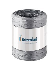 Rafia sintetica 6802 5mmx200mt colore argento 44 Brizzolari