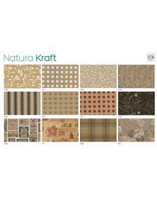 Scatola 100fg carta regalo Natura Kraft 70X100cm SADOCH