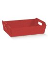 Cesto incollato 400x300x120mm lino rosso 38000 SCOTTON