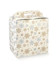 Scatola portapanettone+bottiglia 280x200x350mm crystal 38226 SCOTTON