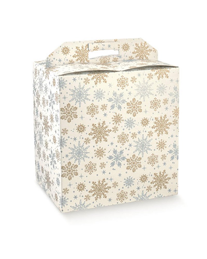 Scatola portapanettone+bottiglia 280x200x350mm crystal 38226 SCOTTON