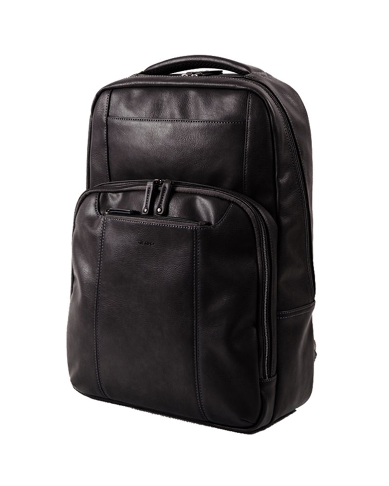 Zaino Gate in ecopelle dim. 29x42x16cm nero INTEMPO
