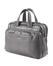 Borsa Gate ecopelle dim. 41x30x15cm grigio INTEMPO