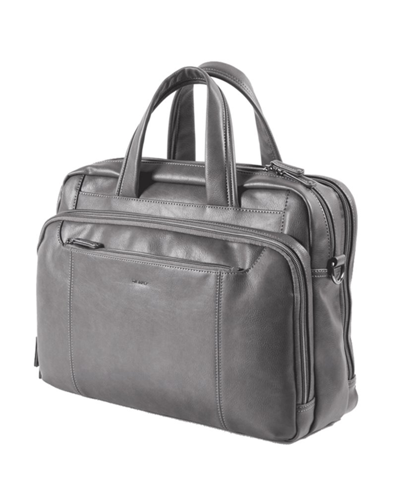 Borsa Gate ecopelle dim. 41x30x15cm grigio INTEMPO